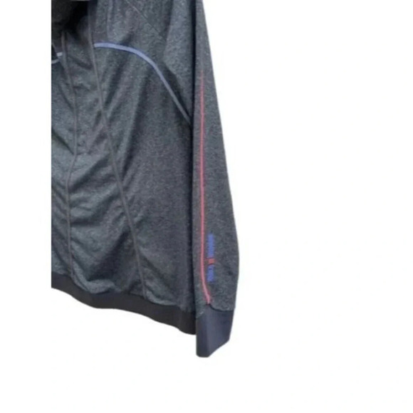 Le Coq Sportif Modulate Size Medium Gray Lightweight Full ZIp Fitted Hoodie - Picture 3 of 7